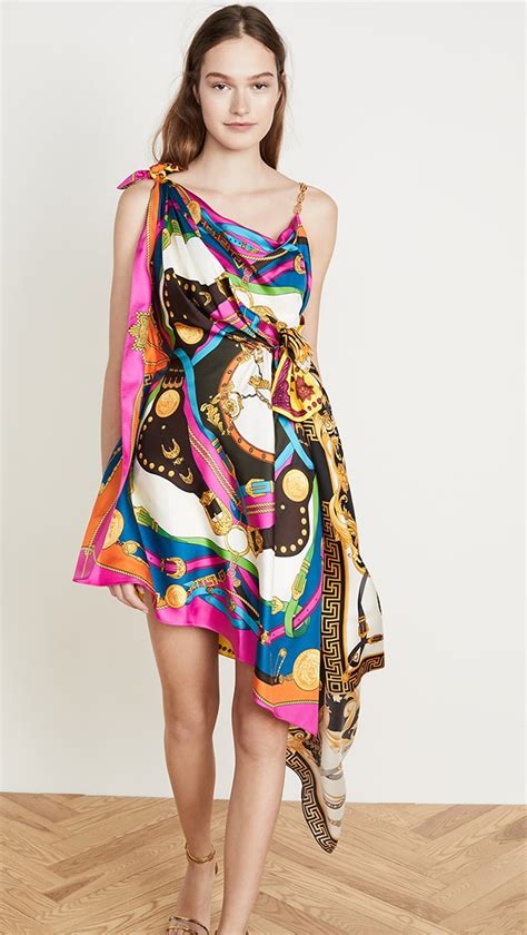 abito donna tessuto versace